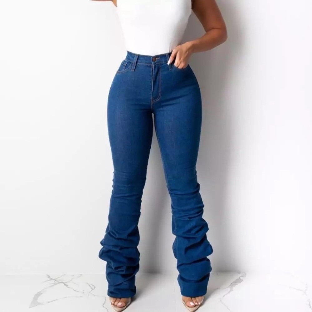 🛍 Stacked Denim jeans 👖